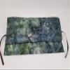 Blue & Green Batik Straight Edge Razor Storage view 2