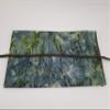 Blue & Green Batik Straight Edge Razor Storage view 3