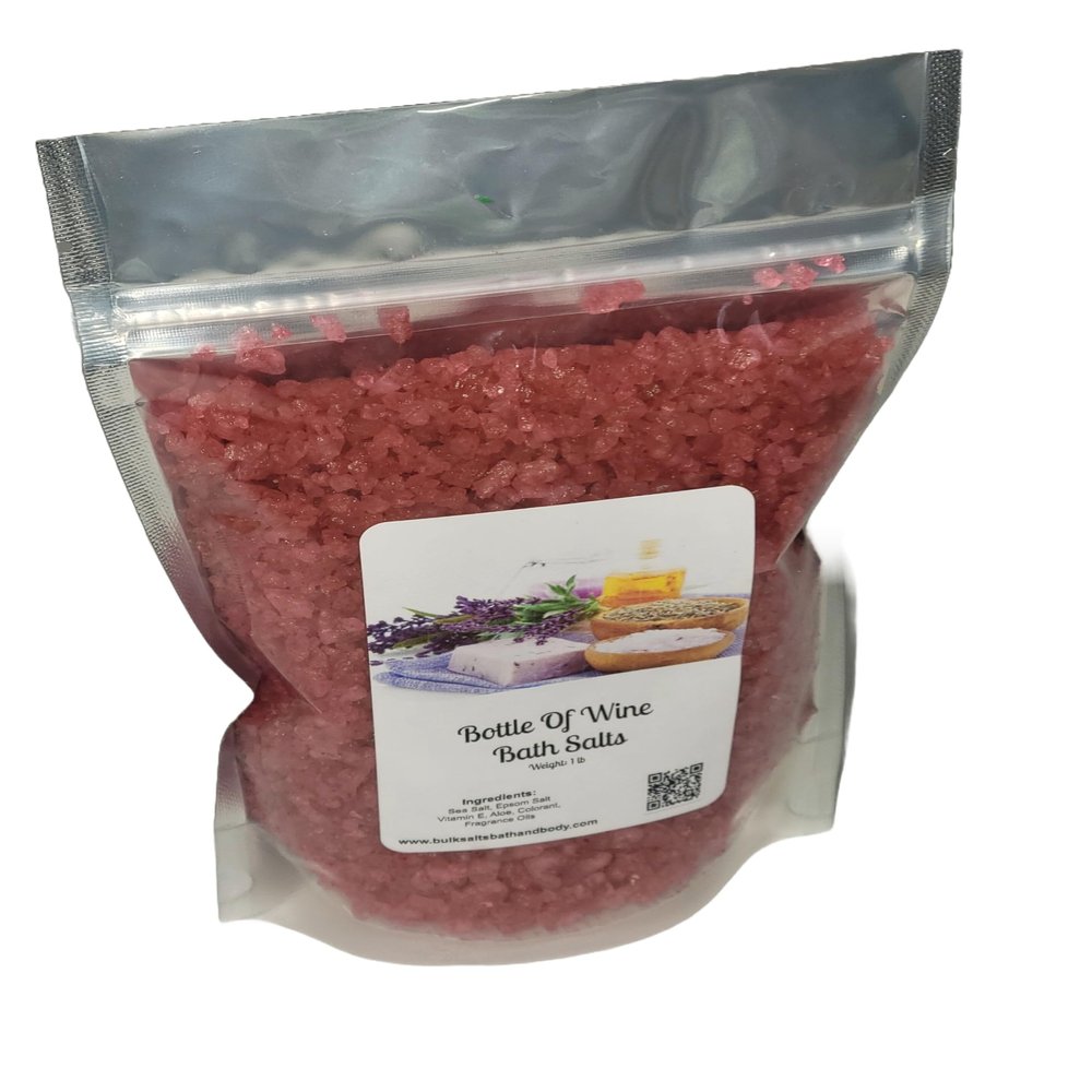 Bath Salts | 8lbs (2) 4lb Bags | Bottle of Wine Scent