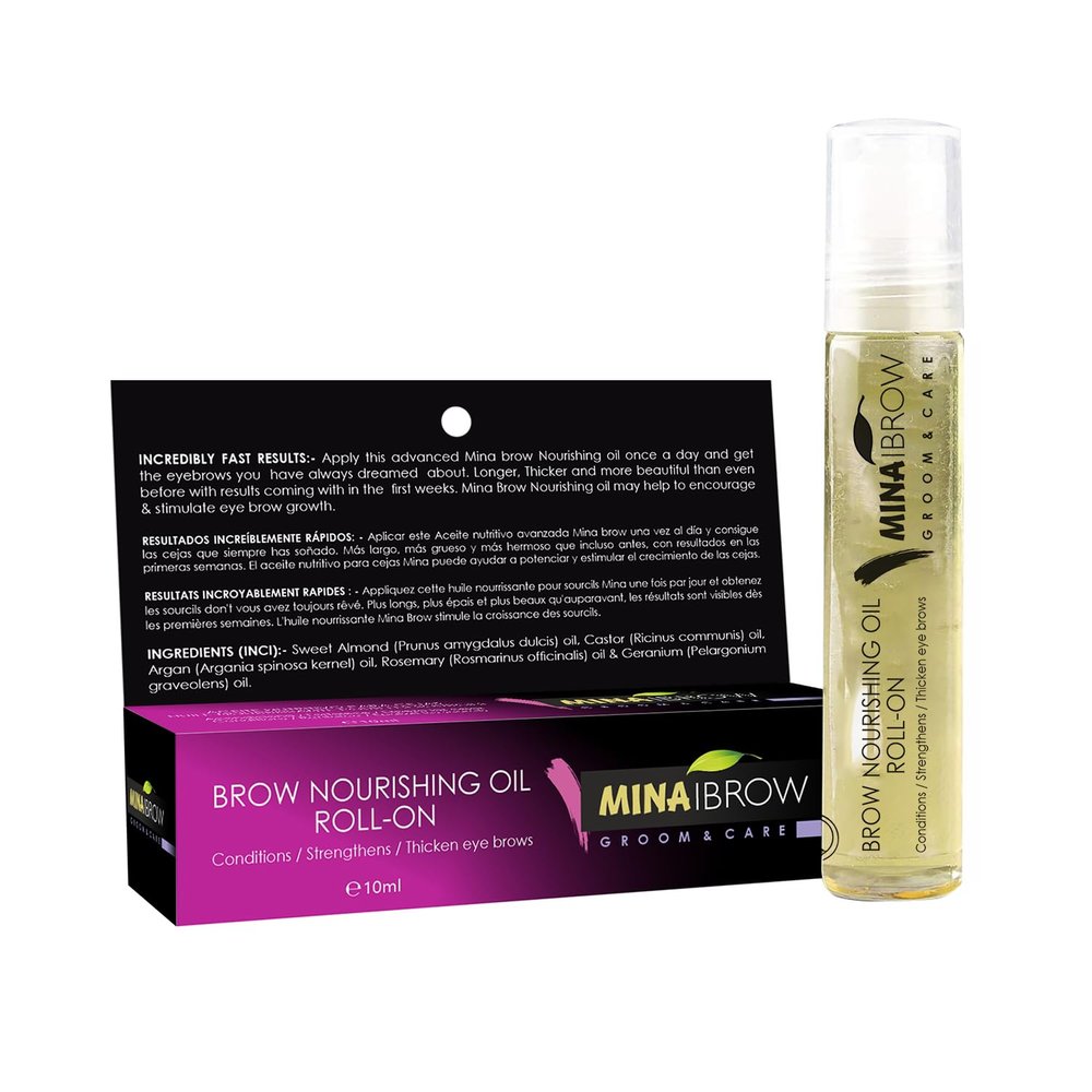 MINA iBrow Nourishing oil Stimulate Growth For Eyebrow, Eye Lashes, Hair, Skin Moisturizer(10 Ml)