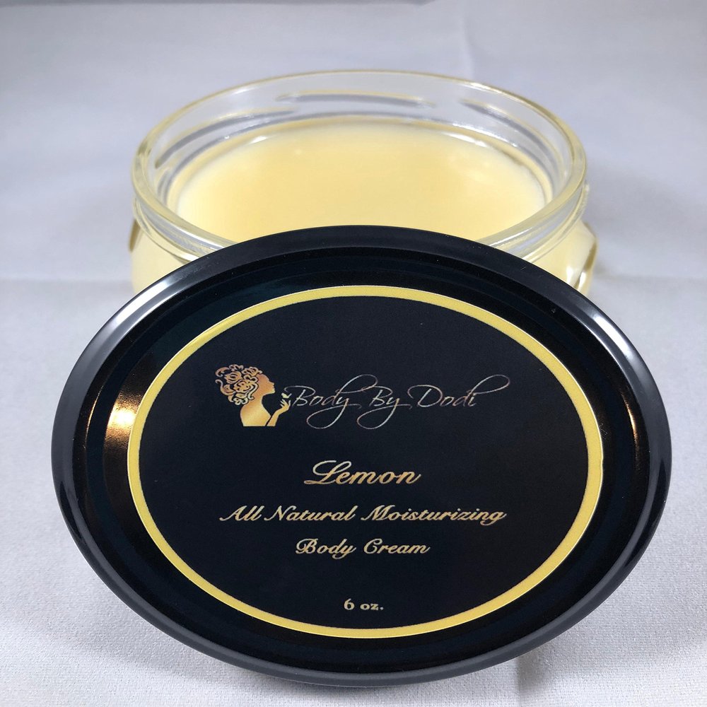 All Natural Lemon Scented Body Cream