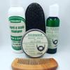 Aromaman Beard Care All-Natural Hand Crafted Beard Oil, Balm, Shampoo and Beard Brush/Comb. Choose your set! view 2