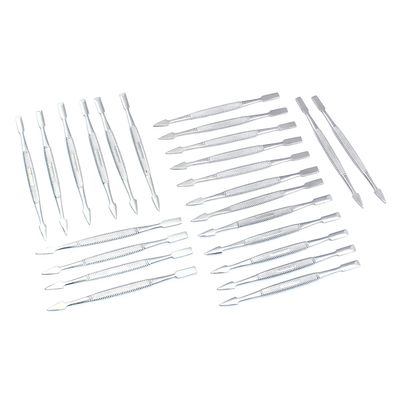 AAPROTOOLS Set of 24 Professional Nail Cuticle Pusher Chrome Plated Stainless Steel A+ Quality