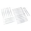 AAPROTOOLS Set of 24 Professional Nail Cuticle Pusher Chrome Plated Stainless Steel A+ Quality view 1