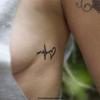 10 x Black Love-Pulse Symbol Tattoo - temporary Skin Tattoo (10) view 3