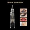 Cartridge Needles  BIOMASER 10PCS Sterilized Permanent Makeup Cartridge Needles Tattoo Needle Fits for Permanent Makeup Machine Pen T100 P1 X1 for Eyebrow Eyeliner Lip(1R-0.2MM) view 4