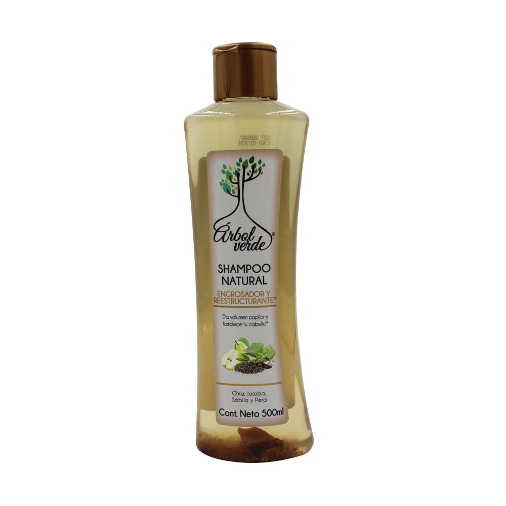 Arbol Verde Shampoo Natural Engrosador y Reestructurante 16 Fl Oz