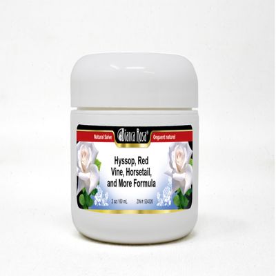 Bianca Rosa Hyssop, Red Vine, Horsetail, and More Formula Salve (2 oz, ZIN: 524320) - 3 Pack