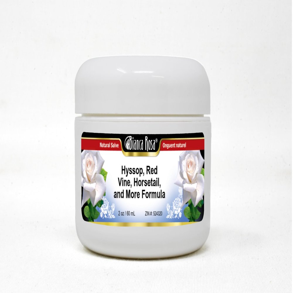 Bianca Rosa Hyssop, Red Vine, Horsetail, and More Formula Salve (2 oz, ZIN: 524320) - 3 Pack
