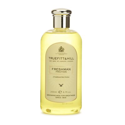 Truefitt & Hill Freshman Friction, Stimulating, Invigorating, and Purifying Formula with Premium Cleansing Ingredients, Compatible with Other Hairdressings - 6.7 oz.