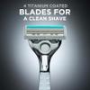 Wilkinson Sword Quattro Titanium Sensitive 4 Razors + 1 Blade  Pack of 5) view 4