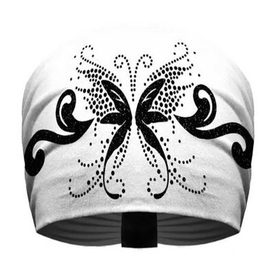 That's A Wrap Women's Rhinestone Accented Angelic Butterfly Knotty Band KB1125B Black#