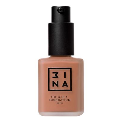 3INA The 3-in-1 Foundation  Liquid Foundation with SPF 15  12-Hour, Light to Medium Coverage  Skincare, Concealer, Coverage in One  220  1.01 oz.
