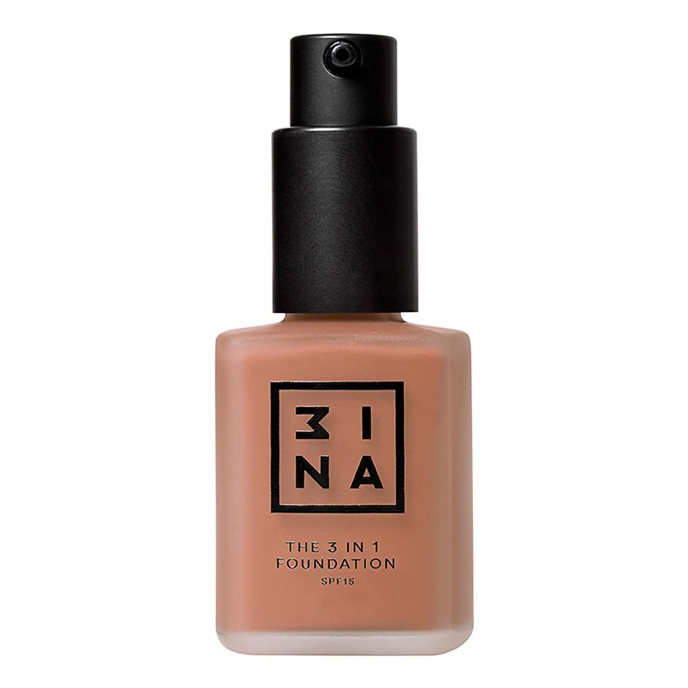 3INA The 3-in-1 Foundation  Liquid Foundation with SPF 15  12-Hour, Light to Medium Coverage  Skincare, Concealer, Coverage in One  220  1.01 oz.