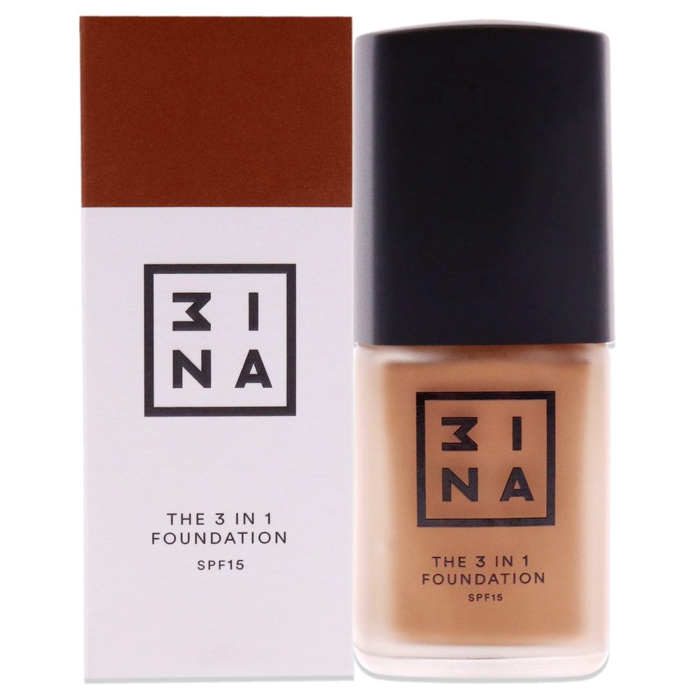 3INA The 3-in-1 Foundation  Liquid Foundation with SPF 15  12-Hour, Light to Medium Coverage  Skincare, Concealer, Coverage in One  219  1.01 oz