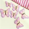 10PCS Women Girls 2-layer Butterfly Hair Snap Clips Barrettes Lace Hair Bows Pins Women Edge Clip Clamps Hair Accessories (Colourful) view 2