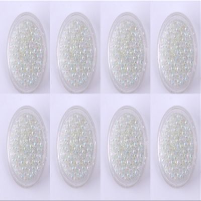 Magik Mini Bubble Beads 3D Nail Art Decoration Manicure 1-3mm Mixed Colorful DIY (8 Pack, Clear)