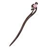 FANTAC CRAFTS Carving Shell Flower Hair Pin Agate Bead Hair Jewelry Women Girl Chignon Bun Updo Hair Stick (Pink Flower) view 1