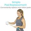 Vive Back Lotion Applicator Replacement Pads (6 Pack) - Long Reach Handle Loofah Sponge Shower Scrubber for Self Application - Body Bath Wash Brush for Skin Cream, Suntan, Tanning, Aloe - Men, Women view 3