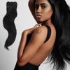 10A Silky Straight Hair Indian Virgin Hair 3 Bundles Natural Black Indian Straight Human Hair Remy Hair Extensions (22, 22, 24") view 1