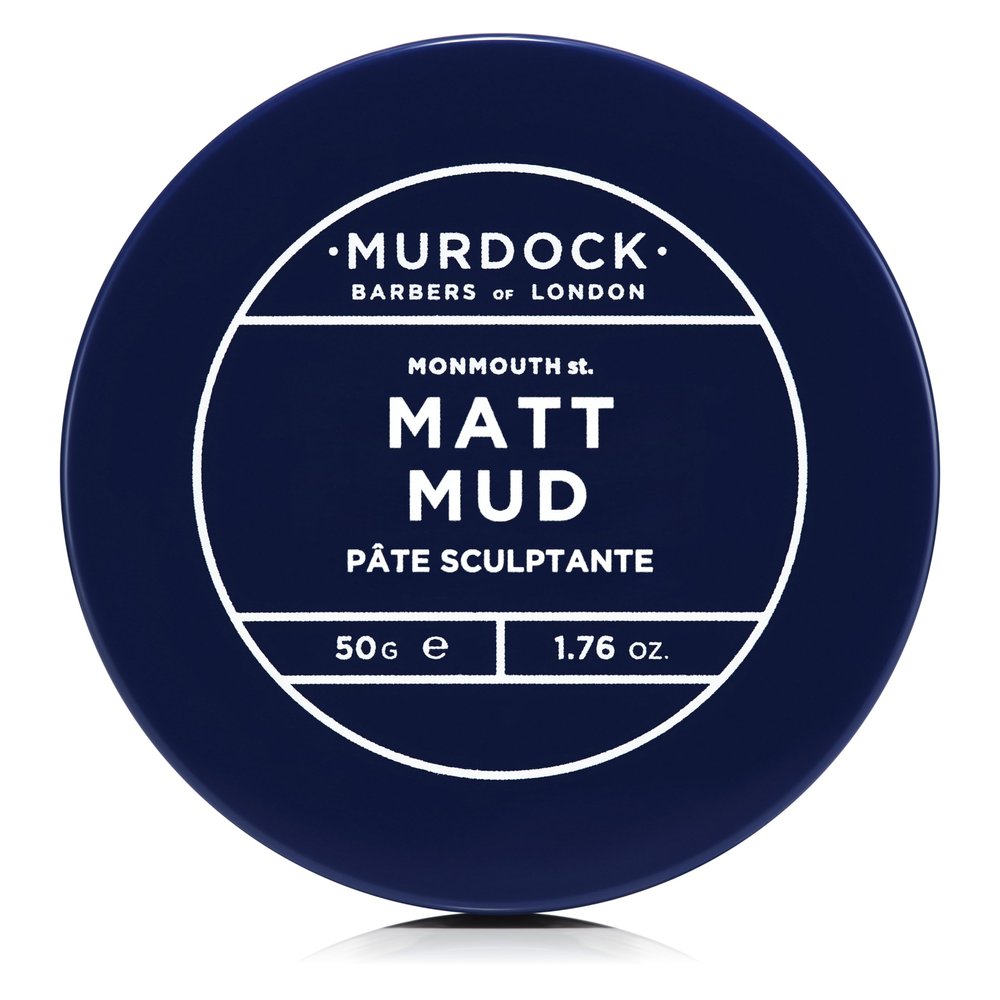 Murdock London Matt Mud | Non-Shine Shaping Clay | Vegan with Kaolin & Vitamin E | Made in England | 1.7 oz