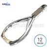 12 Pieces Toe Nail Nipper Clipper Cutter Stainless Steel Double Spring 5.5" view 1
