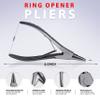 SURGICAL ONLINE Bead Capture Ring Opener & Closer Set - Ball Closure Body Piercing Tool Tattoo, Autoclavable, Needle Nose Beak view 2