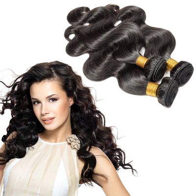10A Indian Human Hair 3 Bundles Curly Remy Hair Extensions Human Hair Black by Nile (16, 16, 18")
