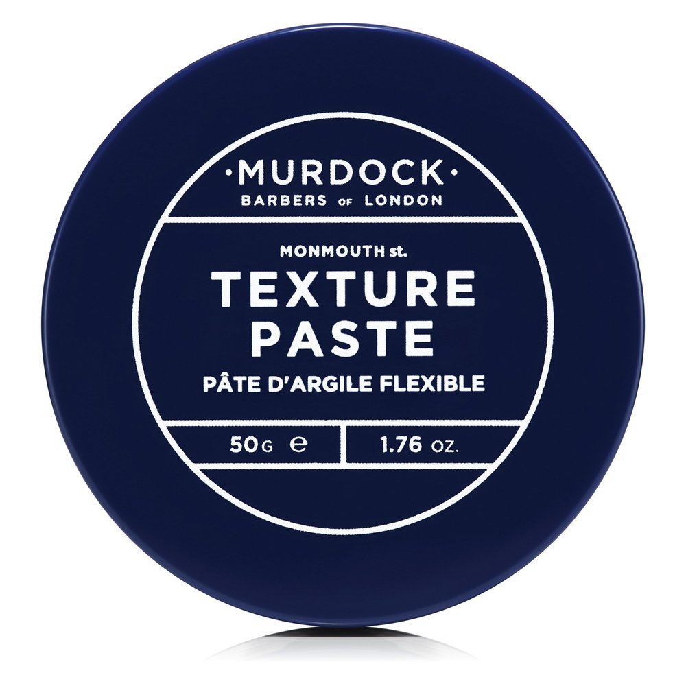 Murdock London Texture Paste  Soft Hold, Low Sheen Hair Paste for Men + Rough Textured Finish Without Grease  Lightweight Styling Cream for Short to Medium Hair (1.76 fl. oz.)