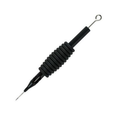50PCS Disposable Sterilized Conjoined Tattoo Needles and Tubes Grip 3RL(19mm)