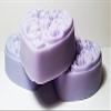 3 Pc Lg Heart shaped Black Orchid Scented Soap Set - Shea Butter Goat Milk Soap view 2