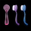 5 Pcs Plastic Nail Dust Clean Cleaning Brushes Pedicure Round Head Cleaning Brush Nail Accesories Tools Nail Art Powder Clean Brush with Cap Random Color view 2