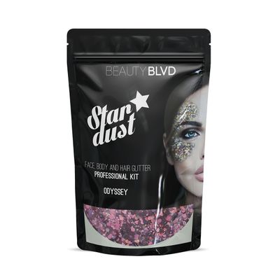 BeautyBLVD Stardust - Face, Body & Hair Glitter Pro Bag | Great for Festivals & Parties | Cosmetic Glitter | Cruelty Free (Odyssey)