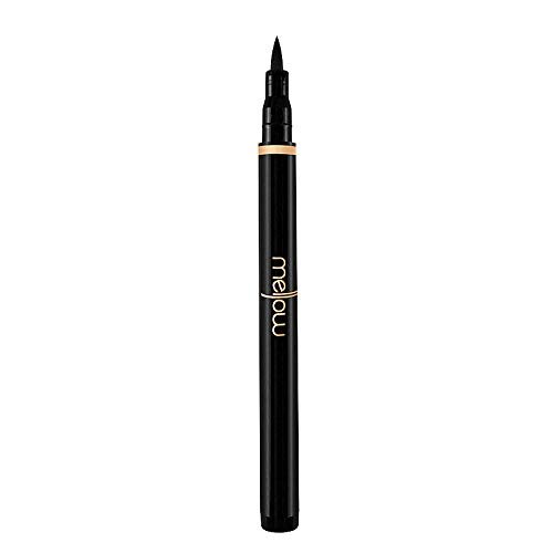 Liquid Eyeliner Pen - Long Wearing & Smudge Proof Precision Eye Liner Pencil Tool with Super Slim Fine Point for Perfect Eye Makeup - Quick Drying Formula - Black by Mellow Cosmetics