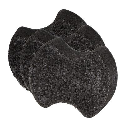 Spongeables Pedi Scrub Foot Exfoliating 20+ Wash Sponge, Sweet Sangria, 3 Count