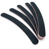 12PCS Black Banana Curved Double Sided Nail Files Polish Emery Board Grit Buffering Sanding Art Manicure Buffer Files Nail Art Tools view 1