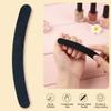 12PCS Black Banana Curved Double Sided Nail Files Polish Emery Board Grit Buffering Sanding Art Manicure Buffer Files Nail Art Tools view 3
