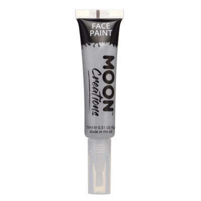 Face & Body Paint with Brush Applicator by Moon Creations - 0.50fl oz - Grey