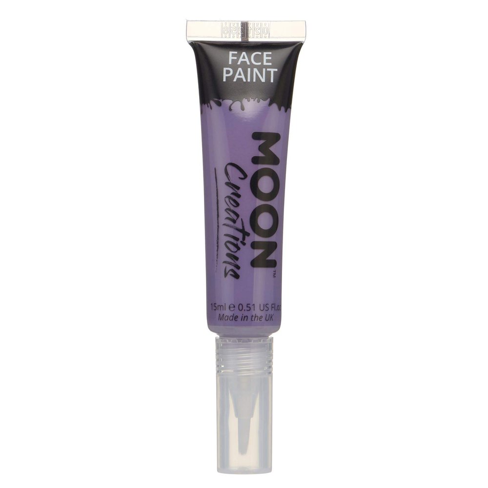 Face & Body Paint with Brush Applicator by Moon Creations - 0.50fl oz - Purple