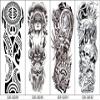 Amyzor 18.9x6.7 Large Temporary Tattoo Stickers 8 Sheets for Teens Guys Men Women, Sexy Fake Tattoo Biker Tattoo Sleeves Waterproof Body Stickers for Full Arms Shoulders Chest & Back, Black 2 view 2