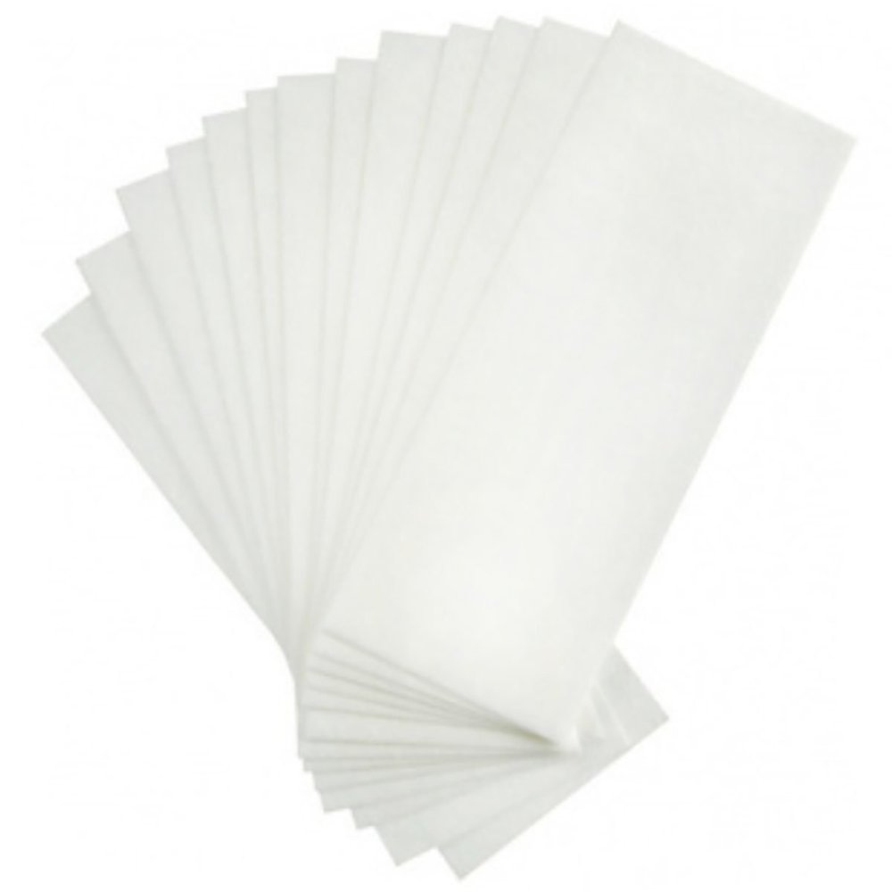 100 PCS Wax Strips Hair Removal Waxing Strips Facial Body Epilating Strips Non Woven Wax Strip for Face Legs Underarms Body and Bikini for Home or Beauty Salon