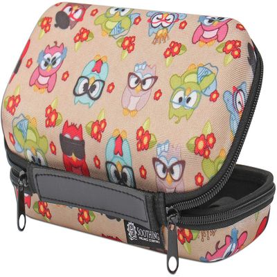 20 Bottle Essential Oil Carrying Case Premium Hard Shell Protection for up to 20 Bottles  Perfect for Roller and Standard Bottles 5ml to 10ml  Great for Travel (Fun Owls)