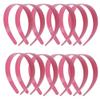 1 Inch Plastic Headbands (set of 12) - Light Pink view 1