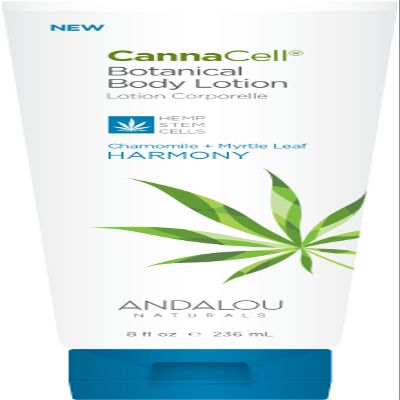 Andalou Naturals CannaCell Body Lotion, Harmony, 8 Ounce