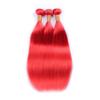 Ruma Hair 8A Rihanna #Red Brazilian Silky Straight Virgin Human Hair Weave Weft Extensions 3 Bundle Deals With Free Part Pre Plucked 13x4 Ear to Ear Full Lace Frontal Closure 4Pcs Lot (20+22 24 26) view 3