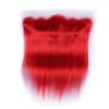 Ruma Hair 8A Rihanna #Red Brazilian Silky Straight Virgin Human Hair Weave Weft Extensions 3 Bundle Deals With Free Part Pre Plucked 13x4 Ear to Ear Full Lace Frontal Closure 4Pcs Lot (20+22 24 26) view 4