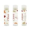 Andaz Press Personalized Bridal Shower Bachelorette Party Lip Balm Party Favors, Fallin' in Love Autumn Fall Leaves, Bride's Name and Date, 12-Pack, Custom view 2