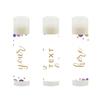 Andaz Press Personalized Lip Balm Party Favors, Lavender Purple Faux Gold Glitter Confetti Dots, Your Text Here, 12-Pack, Custom view 2