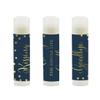 Andaz Press Bridal Shower Bachelorette Party Lip Balm Party Favors, Metallic Gold Ink on Navy Blue, Kissing the Single Life Goodbye, 12-Pack view 2