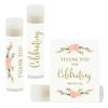 Andaz Press Bridal Shower Bachelorette Party Lip Balm Party Favors, Faux Gold Glitter Print with Florals, Thank You for Celebrating With Us, 12-Pack view 1